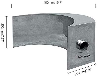 Stainless Steel Pool Fountain with Waterfall Effect