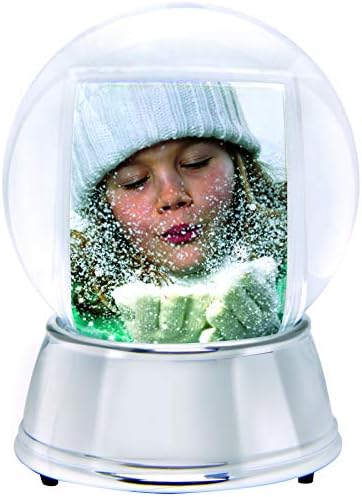 Neil Enterprises Inc Large LED Photo Snow Globe with Silver Base