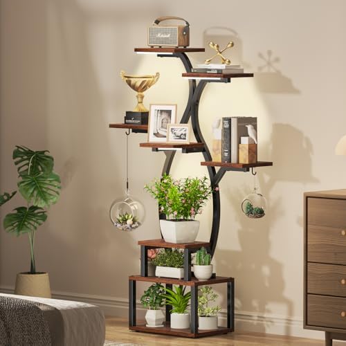 Uneedem 8 Tier Plant Stand with Grow Light
