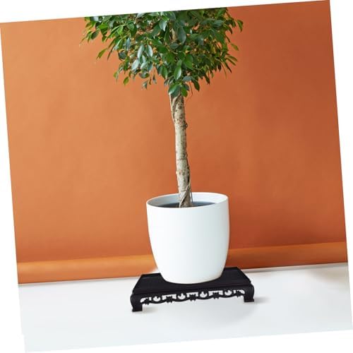 2pcs Rectangular Plant Riser Stand Faux Plastic Decorative Flowerpot Holder