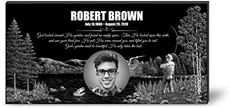 ADFSTONE 20x10 Granite Headstones with Porcelain Photo
