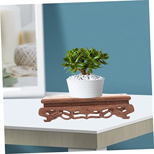 Rectangular Wooden Display Stand for Collectibles and Decor