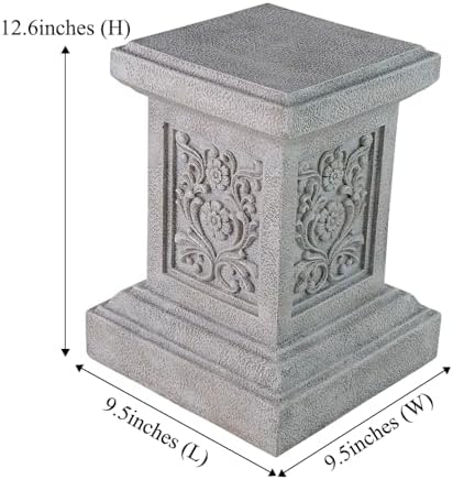 Classic White Resin Statuary Pedestal 126 Inches Tall