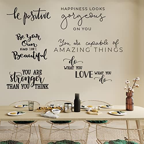 Ctosree 9 Pcs Inspirational Vinyl Wall Decals
