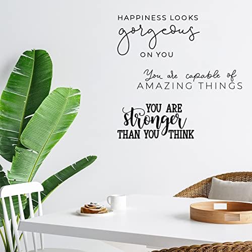 Ctosree 9 Pcs Inspirational Vinyl Wall Decals