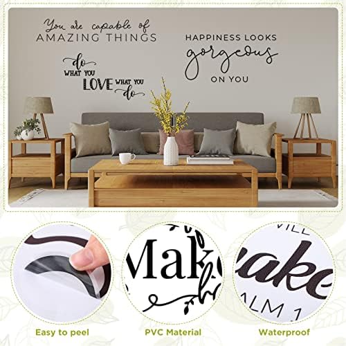 Ctosree 9 Pcs Inspirational Vinyl Wall Decals