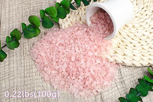 Zhiyuxi Rose Quartz Chips for Decor and Healing
