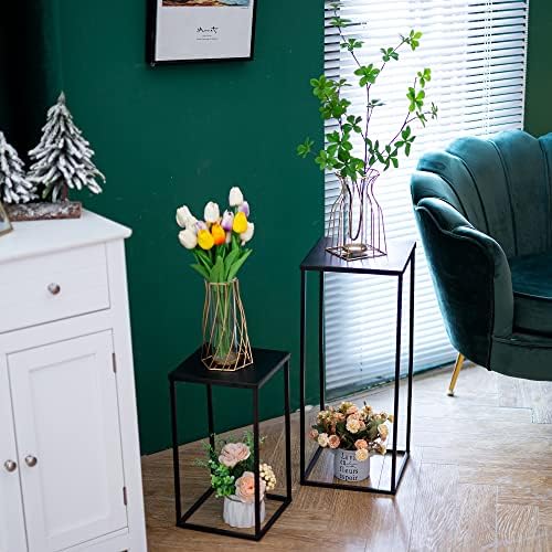 Inweder Black and Gold Plant Stand for Wedding Centerpieces