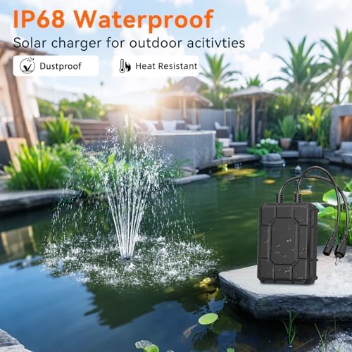 Antfraer Solar Water Pump Battery Backup 2600mAh