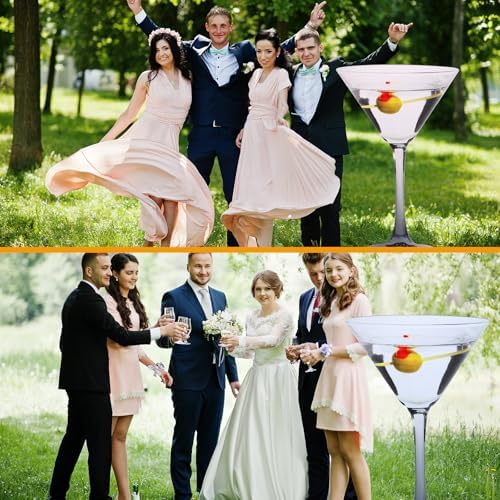 Leinuosen 5ft Martini Glass Stand Up Cardboard Cutout