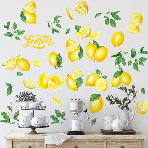 Epakh 41 Piece Lemon Wall Stickers Peel and Stick Decor