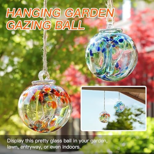 Yao Yuan 4 Inch Hand Blown Glass Gazing Ball