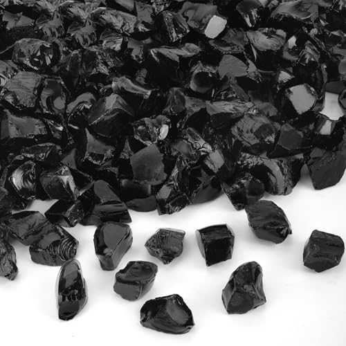 Mr Fireglass High Luster Black Fire Glass 10 Pounds