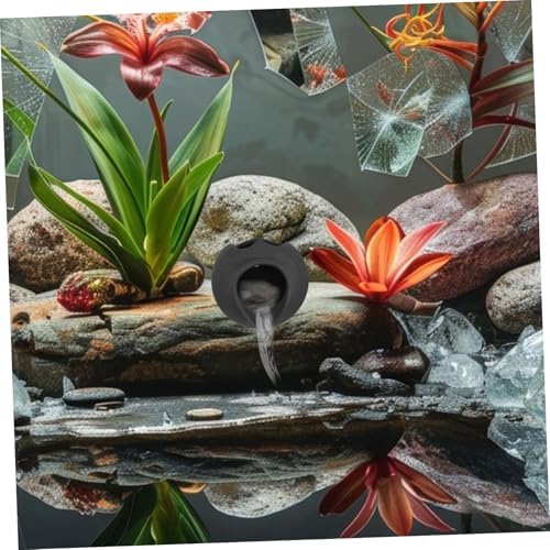 Ceramic Fountain Jar for Fish Tank and Garden Decor