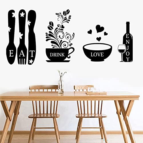 Kitchen Wall Stickers with Heart of the Home Quotes