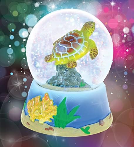 CoTa Global Sea Turtle Snow Globe - Sparkly Collectible Decor 65mm
