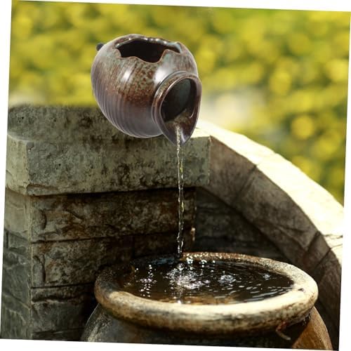 Toddmomy Water Feature Ceramic Jars Outdoor Fountain Decor