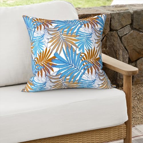 Melody Elephant Outdoor Throw Pillows 16x16 Inch Set of 2