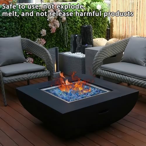Dome Star 10LB Blue Fire Pit Glass Decor