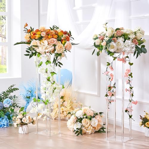 VEVOR 2PCS 315 Inch Wedding Flower Stand with Acrylic Laminate