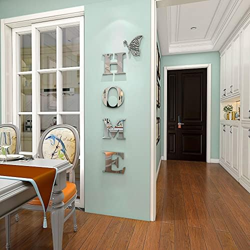 Silver Mirror Wall Sticker Decor Sign 472 X 153IN