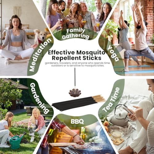 120 Pack Mosquito Repellent Sticks Deet Free Natural Citronella