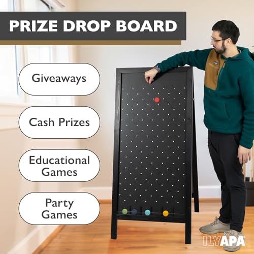 Ilyapa Extra Large Prize Drop Game Board - 28x57 Inch Double Sided Chalkboard Sign