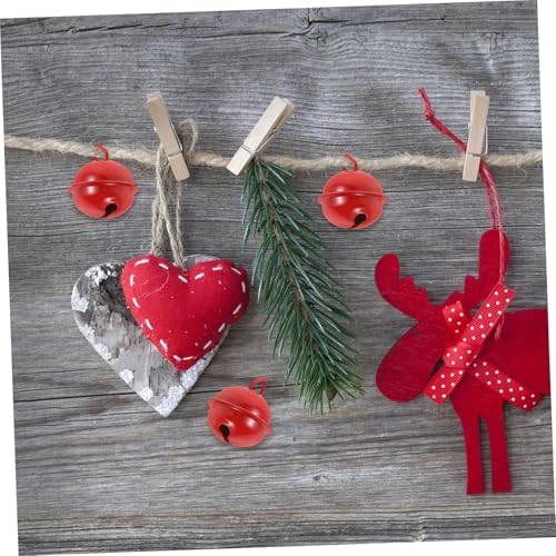 ABOOFAN 100pcs Christmas Bells DIY Decorations