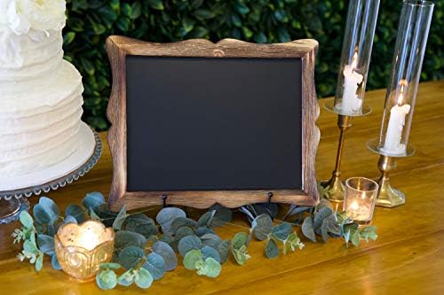 Tabletop Chalkboard Sign with Easel and 8 Markers