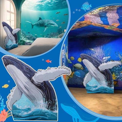 33 ft Great North VBS Whale Cardboard Cutout