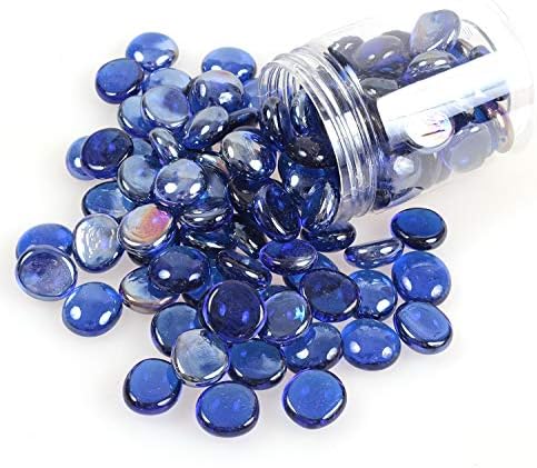 High Luster Reflective Fire Glass Gravel 17-19mm Sapphire Blue