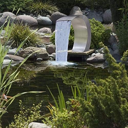 Waterfall Pool Fountain Stainless Steel Decorative Garden