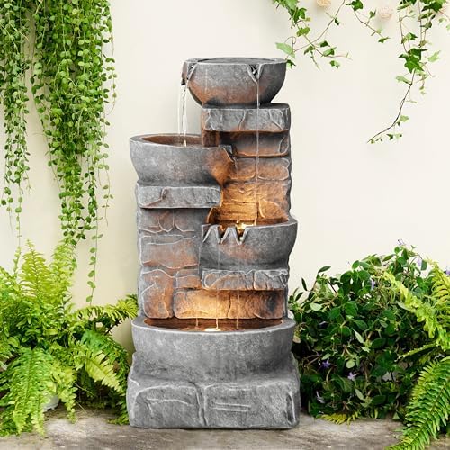 Teamson Home 3325 in LED Outdoor Water Fountain