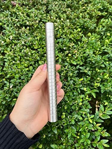 AS Brass Mezuzah Case With Scroll 7 Inches