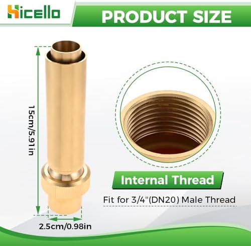 Brass Adjustable Jade Column Nozzle for Fountains