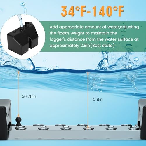 Beendou 12 Head Ultrasonic Fogger with 9000mlh Output