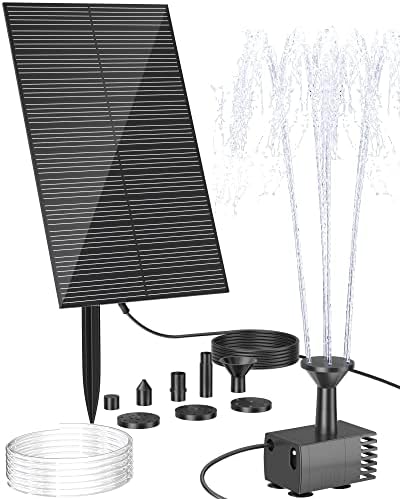 Biling Solar Water Fountain Pump for Bird Bath and Garden