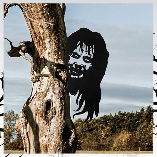 Halloween Witch Metal Garden Stake Decor