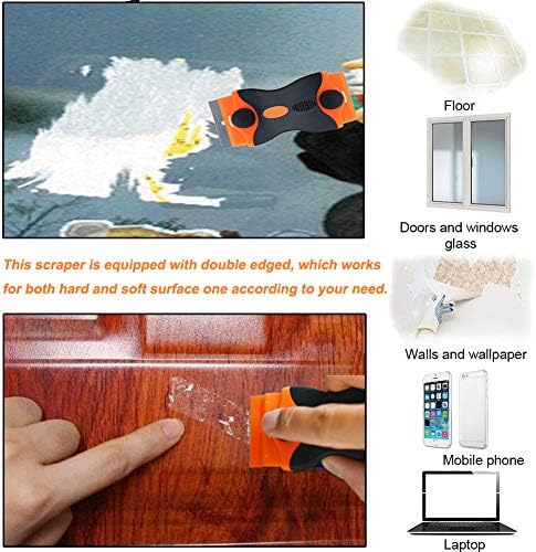 3 Pack Double Edge Razor Blade Scraper Set with 20 Replacement Blades