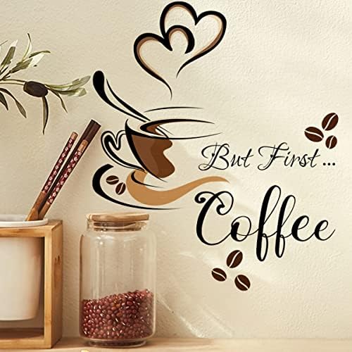 iMagitek Coffee Wall Decals Peel and Stick Decals for Bar Cafe Pub