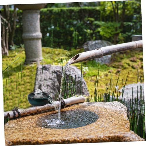 Zerodeko Ceramic Waterfall Fountain with Peacock Ball Decor