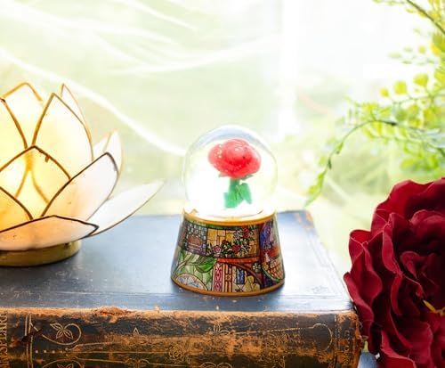 Disney Beauty and The Beast Light-Up Snow Globe 3 Inches Tall