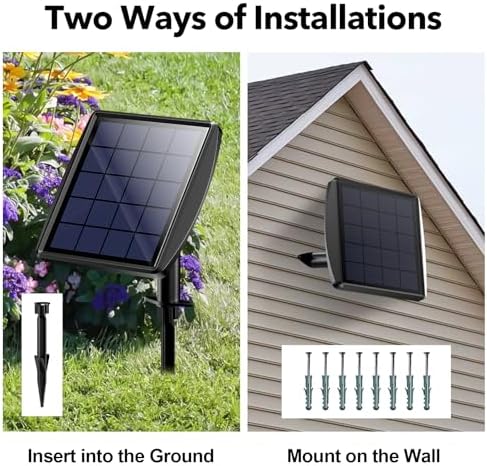 POPOSOAP Solar Pond Lights with 3 Brightness Modes