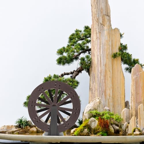 VOSAREA Water Wheel Fountain Decor for Fish Tank