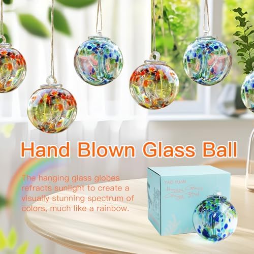 Yao Yuan 4 Inch Hand Blown Glass Gazing Ball