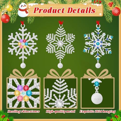 2024 Christmas Crystals Hanging Ornament Set