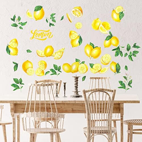 Epakh 41 Piece Lemon Wall Stickers Peel and Stick Decor