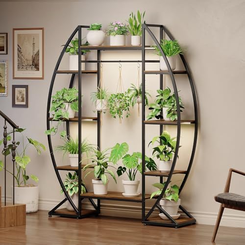 GiftGo Plant Stand with Grow Light 6 Tier Indented