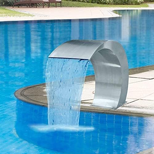 Waterfall Pool Fountain Stainless Steel Decorative Garden