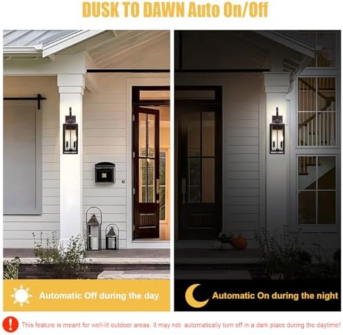 Qualilux Dusk to Dawn Candelabra LED Bulbs 4-Pack E12